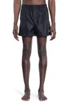 Valentino Garavani Nylon Bermuda Shorts In Black