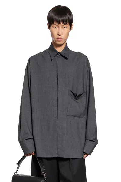 Valentino Man Grey Shirts