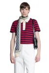 Valentino Garavani Striped Polo Shirt In Multicolor