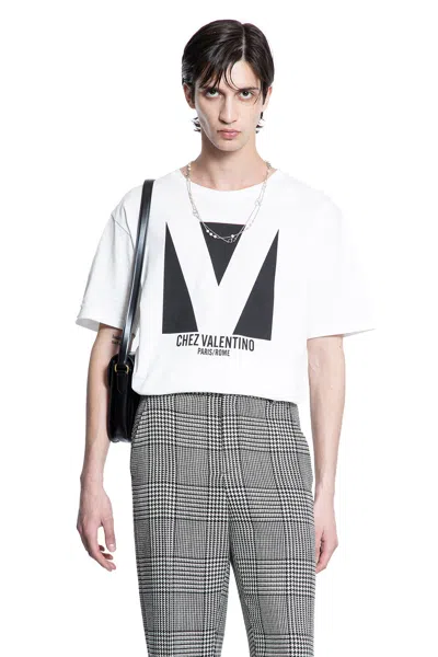 VALENTINO MAN WHITE T-SHIRTS & TANK TOPS