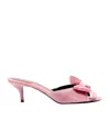 Valentino Garavani Marie A Velvet Slide Sandal 55mm Woman Pink 38 In Pink