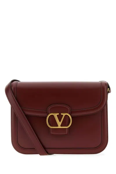 Valentino Garavani Maroon 9to5 Crossbody Bag In Burgundy