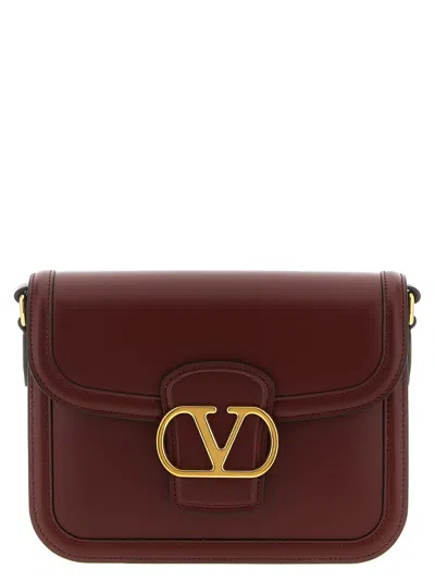 Valentino Garavani Maroon 9to5 Small Crossbody Bag In Burgundy