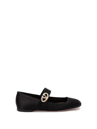 Valentino Garavani `mary Jane` Ballerinas In Black  