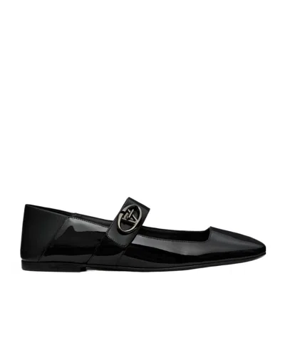 VALENTINO GARAVANI VALENTINO MARY-JANE SQUARE TOE BALLERINAS