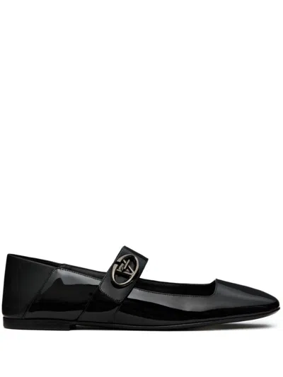 Valentino Garavani Mary-jane Ballerinas In Schwarz