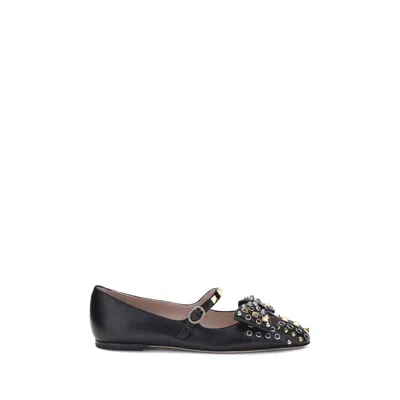 VALENTINO GARAVANI MARY-JANE BOWOW BALLERINAS