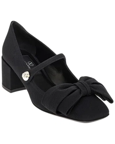 VALENTINO GARAVANI VALENTINO MARY JANE CANVAS & LEATHER PUMP