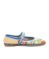 Valentino Mary-jane Endouce Ballet Shoes In Multi