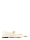 Valentino Off-white Vlogo Locker Mary-jane Ballerina Flats