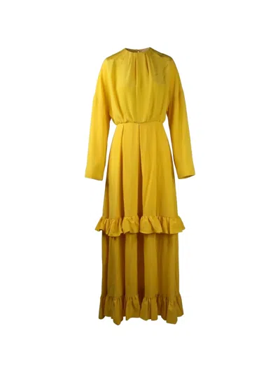 Valentino Maxi Dress In Yellow