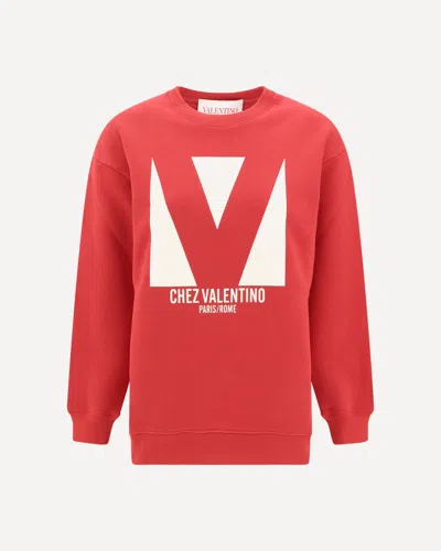 Valentino Woman Red Sweatshirts