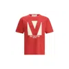 Valentino Crewneck Graphic Print T-shirt Logo
