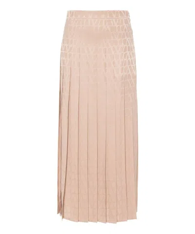 Valentino Maxi Skirt In Pink