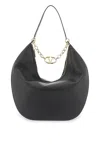 Valentino Vlogo Moon Zip-up Maxi Shoulder Bag In Black