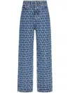 Valentino Toile Iconographe Denim Trousers Woman Denim 29 In Blue
