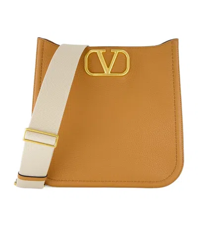 Valentino Garavani Medium Alltime Shoulder Bag In Brown