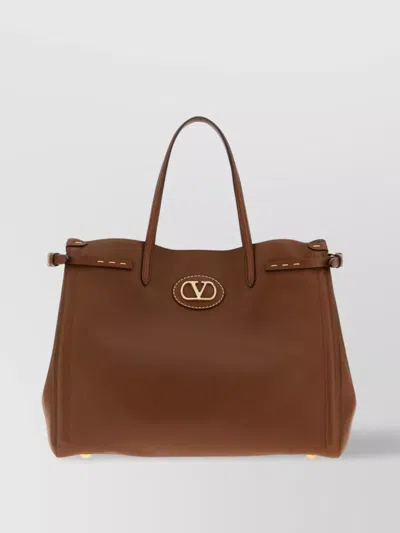VALENTINO GARAVANI MEDIUM ANTIBES SHOPPING BAG IN LEATHER
