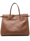 Valentino Medium Antibes Tote Bag In Brown