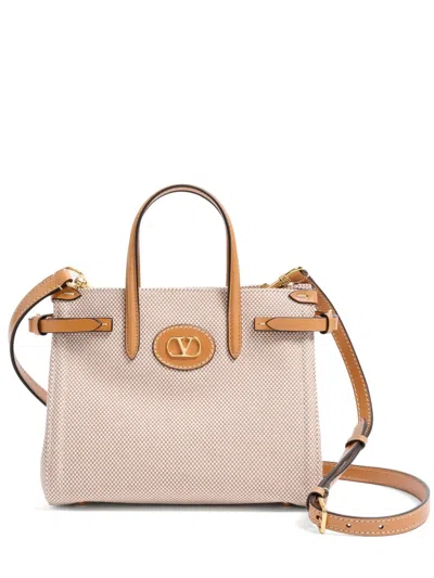 Valentino Garavani Medium Antibes Tote Bag In Neutrals