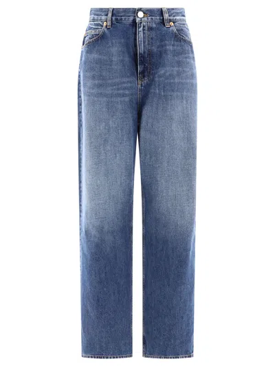 Valentino Navy Blue Denim Jeans For Women