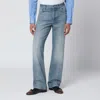 Valentino Medium Blue Washed-effect Jeans In Blue