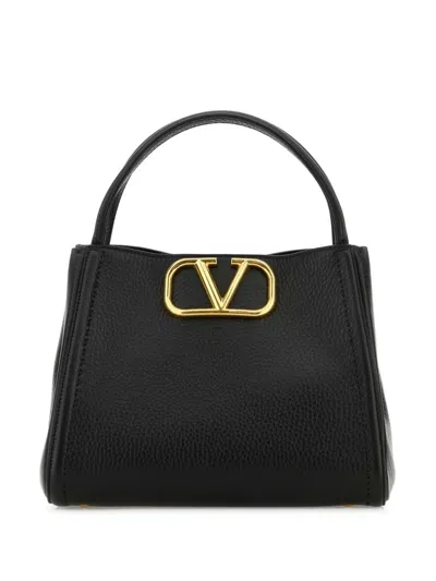 Valentino Garavani Medium Double Handle Handbag - Alltime Edition In Black