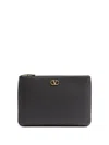 Valentino Medium Flat Clutch Bag In Black