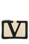 Valentino Medium Flat Pouch Viva In Neutral