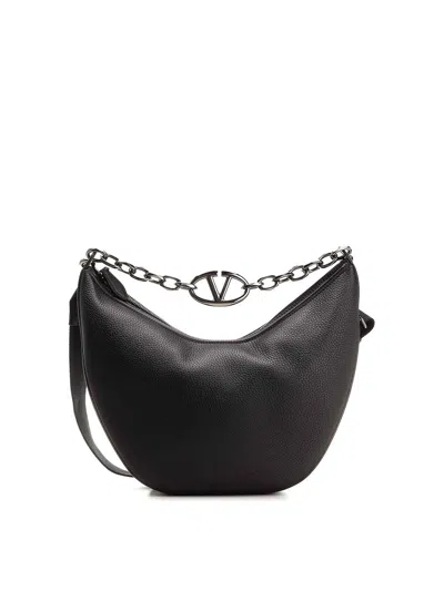 Valentino Garavani Medium Hobo Bag In Black