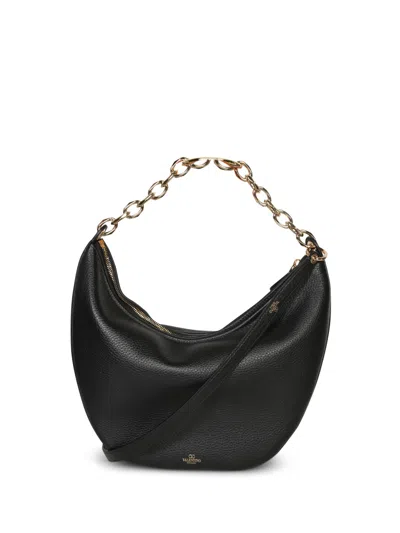 Valentino Garavani Medium Hobo Vlogo Moon In Nero