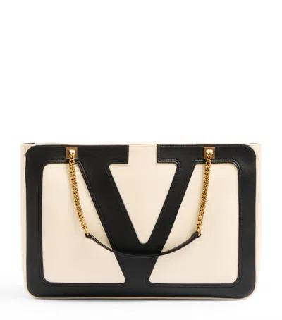 VALENTINO GARAVANI MEDIUM LAMBSKIN VIVA SUPERSTAR TOTE BAG