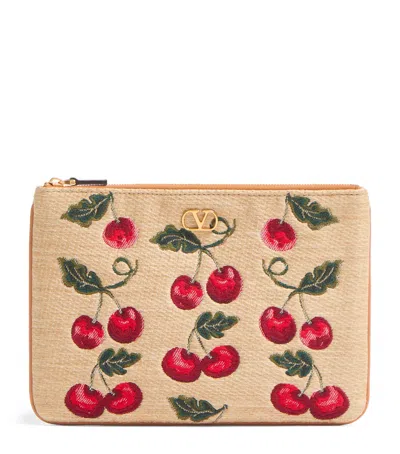 Valentino Garavani Medium Leather Vlogo Signature Pouch
