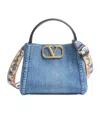Valentino Medium Logo Crossbody Bag In Blue