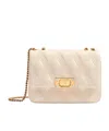 Valentino Quiltie 67 Medium Shoulder Bag In Quilted Nappa Leather In Nude