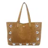 Valentino Garavani Medium Nellcôte Tote Bag In Beige