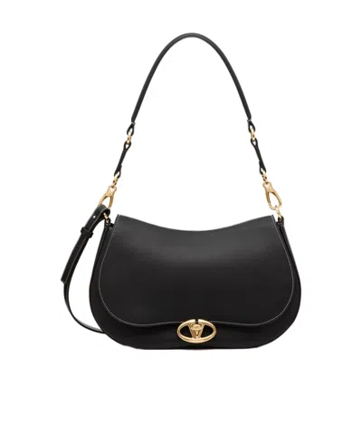 VALENTINO GARAVANI VALENTINO OHVAL FOLDOVER TOP MEDUIM SHOULDER BAG