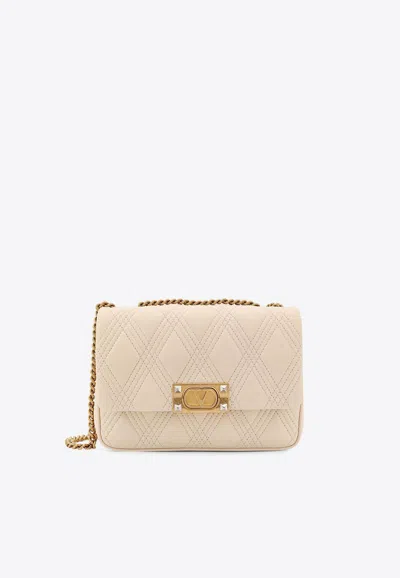 Valentino Garavani Medium Quiltie 67 Leather Crossbody Bag