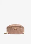Valentino Medium Quiltie 67 Leather Crossbody Bag In Pink