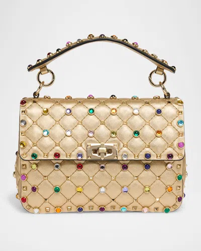 Valentino Garavani Medium Rockstud Embellished Leather Shoulder Bag