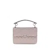 Valentino Antique Pink Nappa Leather Medium Rockstud Spike Handbag