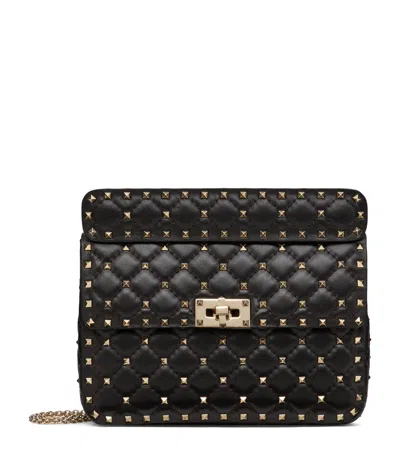 VALENTINO GARAVANI MEDIUM ROCKSTUD SPIKE TOP-HANDLE BAG