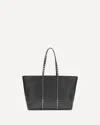 Valentino Rockstud Medium Shopping Bag In Black