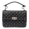 Valentino Medium Rosktud Spike Shoulder Bag