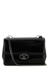 Valentino Black Leather Small Vlogo Shoulder Bag
