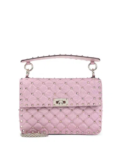 Valentino Garavani Medium Shoulder Bag In Nude & Neutrals