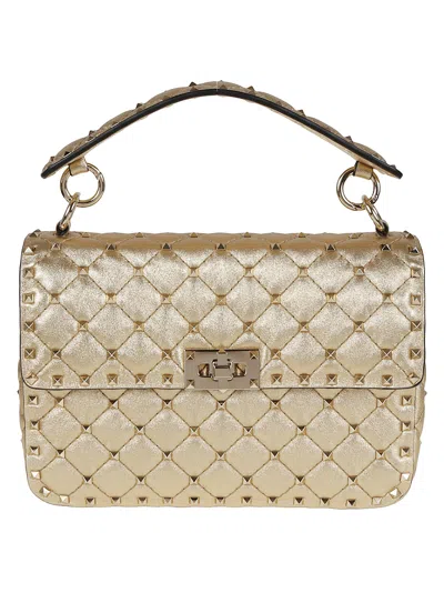 Valentino Garavani Medium Shoulder Bag Rockstud Spike In Sand
