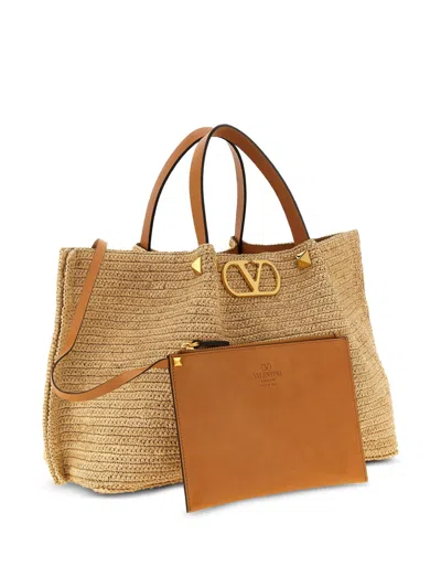Valentino Garavani Valentino Medium Tote In Brown
