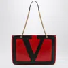 Valentino Medium Viva Superstar Bag Red/black In Red