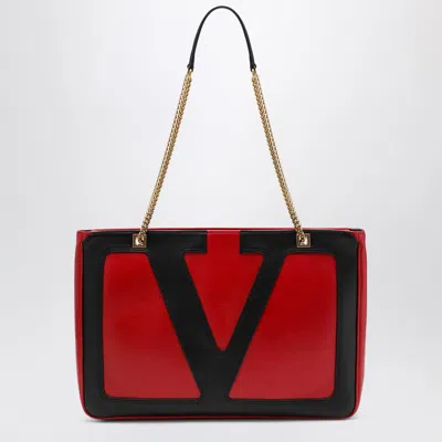 VALENTINO GARAVANI VALENTINO GARAVANI MEDIUM VIVA SUPERSTAR BAG RED/BLACK